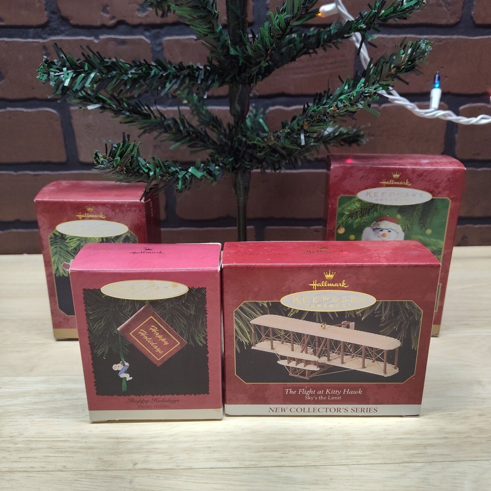 4 Hallmark Keepsake Ornaments Lot